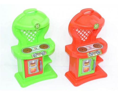 гр Кухня №9 1844 (4) "Technok Toys", плита, духова шафа, полички, в пакеті