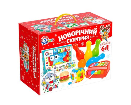 гр Набір іграшок Технок 8829 (3) "Technok Toys", скилофон, сортер, логічні ігри, мозаїка, у коробці