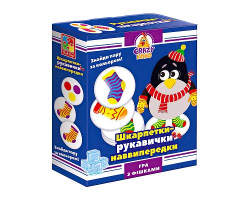 гр Гра настільна розважальна Crazy Koko "Шкарпетки-рукавичка" VT8025-05 (12) "Vladi Toys" в коробці