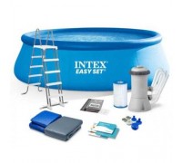 Intex Басейн 26168 NP (1) 457 х 122 см (3785 л/год, драбина, тент, підстилка) фільтр+насос/аксесуари, в коробці