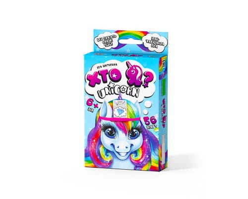 гр Настільна гра вікторина "ХТО Я? Unicorn" укр HIM-05-01U (10) "Danko Toys"