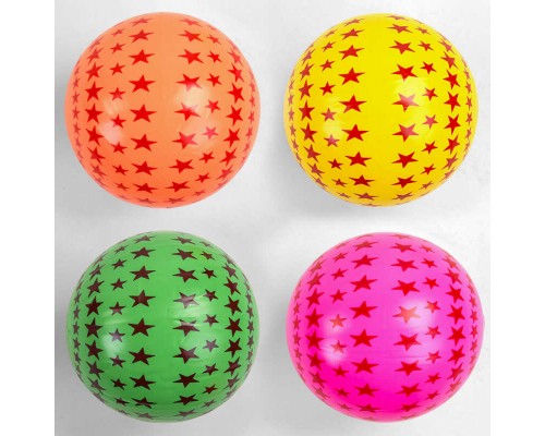 М'яч гумовий C 44672 (500) 4 кольори, діаметр 20 см, вага 60 грамів