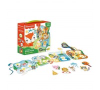 гр Гра-шнурівка "Fisher Price. Пори року" укр VT 5303-25 (14) "Vladi Toys", на липучці, 4 картки із завданнями, 16 ігрових елементів, в коробці