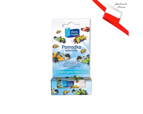 гр Помада захисна для дітей зі смаком жувальної гумки 1958 / 5901968019583 (12) "Skarb Matki"