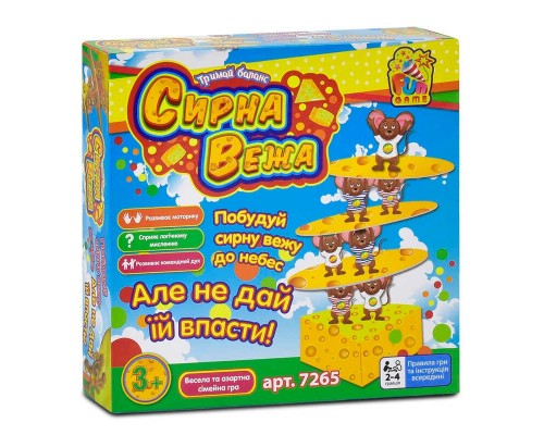 гр Настільна гра 7265 "Сирна вежа" (12) "4FUN Game Club"