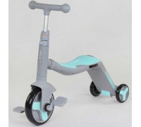 Самокат 3в1 JT 10181 (1) Best Scooter, самокат-велобіг-велосипед, світло, 8 мелодій, колеса PU, переднє колесо d = 20 см, задні d = 11 см