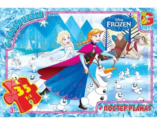 гр Пазли 35 ел. "G Toys" "Frozen" FR 015 (62) + постер