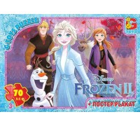 гр Пазли 70 ел. "G-Toys" "Frozen" FR 021 (62) + постер