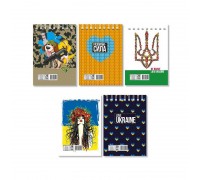 гр Блокнот "Патріотичній" Л7-36 (60) А7, 36 арк, лаківка, пружина "Апельсин" ВИДАЄТЬСЯ МІКС ВИДІВ