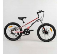 Дитячий спортивний велосипед 20'' CORSO "Speedline" MG-56818 (1) магнієва рама, Shimano Revoshift 7 швидкостей, зібраний на 75.