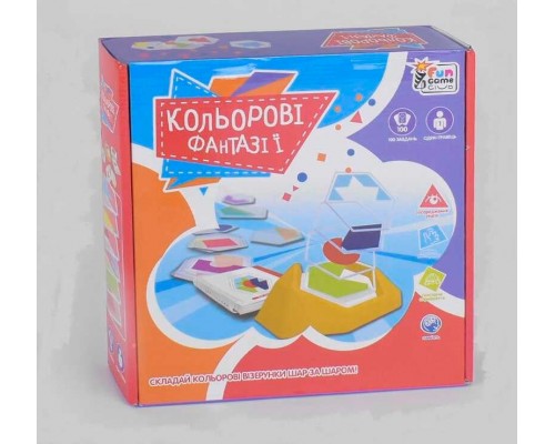 гр Розвиваюча гра UKВ-В 0041 "Кольорові фантазії" (12) "4FUN Game Club" в коробці