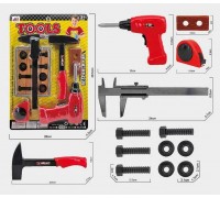 Набір інструментів 1053 (72/2) дриль, молоток, штангенциркуль, рулетка, на листі