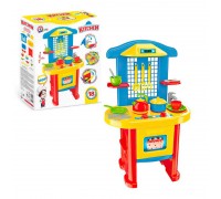 гр Кухня №3 2124 (3) "Technok Toys", пательня, каструля, 2 тарілки, 2 чашки, столове приладдя, чайник, в коробці