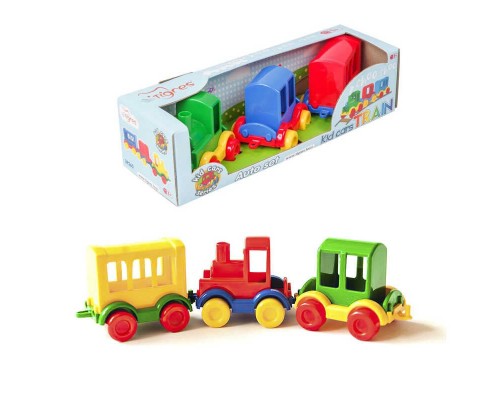 гр Паровозик "Kid cars" 39260 (20) "Tigres", 3 штуки, в коробці