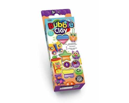 гр Пінопластовий пластилін "BUBBLE CLAY" BBC-01-01U,02U (30) (УКР) "Danko Toys", 4 види