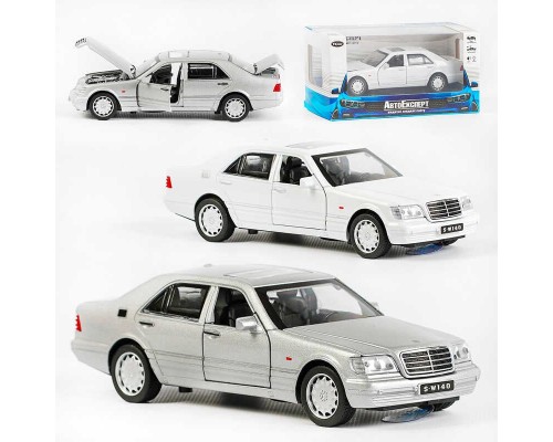 Машина металопластик LF - 43189 (72/2) "Авто Експерт", 2 кольори, 1:32, світло, звук, інерція, відчиняються двері, багажник, капот, в коробці