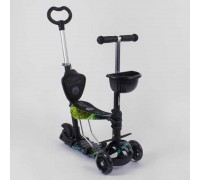 Самокат 5в1 10999 (1) Best Scooter, АБСТРАКЦІЯ, PU колеса, ПІДСВІЧУВАННЯ КОЛІС, в коробці