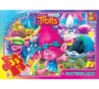 гр Пазли 35 ел. "G Toys" "Троллі" TR 0077 (62) +постер