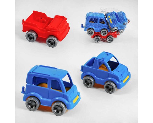 гр Набір машинок "Kid cars Sport" 39892 (40) "Tigres", 3 шт, джип, пікап, автобус, в сітці