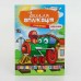 гр Книжка "Весела аплікація з наліпок" /укр/ ВИДАЄТЬСЯ МІКС ВИДІВ АЦ-01-03 (16) 4 види, 8 сторінок "Апельсин"