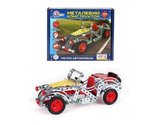 гр Конструктор метал "Ретро машина" 4821 (10) "Technok Toys", 284 деталі, в коробці