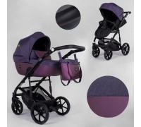 Дитяча коляска 2 в 1 Expander VIVA V-26883 (1) колір Plum, водовідштовхувальна тканина + еко-шкіра