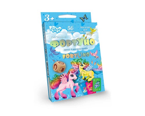 гр Розвиваюча настільна гра "ФортУно Cute Unicors" UF-04-01U УКР. (32) "Danko Toys"