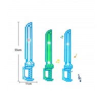 Меч 9928 (144/2) 3 кольори, на батарейках, підсвічування, звук, в пакеті, ВИДАЄТЬСЯ ТІЛЬКИ МІКС ВИДІВ