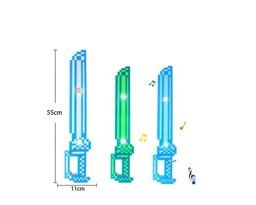 Меч 9928 (144/2) 3 кольори, на батарейках, підсвічування, звук, в пакеті, ВИДАЄТЬСЯ ТІЛЬКИ МІКС ВИДІВ