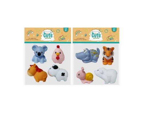 Іграшки для ванної KT 100 A (288/2) 2 види, 4 тваринки, у пакеті