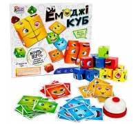 гр Емоджі куб 68831 (16/2) "4FUN Game Club", 48 карток, дзвінок, кубики, в коробці