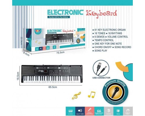 Піаніно Q 777 (18/2) 61 клавіша, 16 мелодій, 16 звуків, запис пісень, в коробці